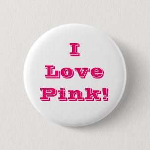Schaltfläche I Liebe Rosa Button
