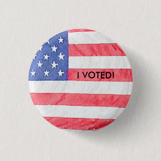 Schaltfläche "I Voted" für die amerikanische Flagg Button