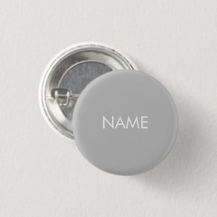 Schaltfläche individuelle Name-Text grau-weiß-mi Button