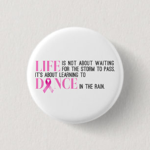Schaltfläche "Inspirierend Quote Brustkrebs-Bewus Button