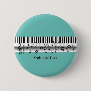 Schaltfläche Klaviermusikdesign Button