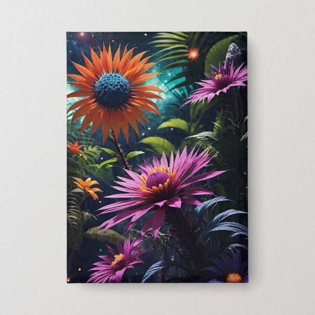 Schaltfläche Kosmische Blüten Button (Vorderseite)