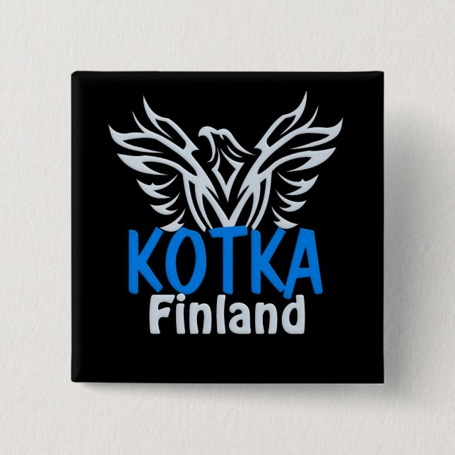 Schaltfläche Kotka Finnland Button (Vorderseite)
