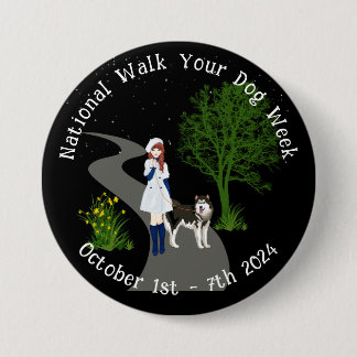 Schaltfläche "Laufen Sie Ihren Hund in der Woche" Button
