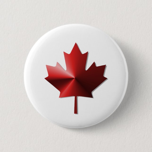 Schaltfläche "Leaf" für die Flagge Kanadas Button (Vorderseite)