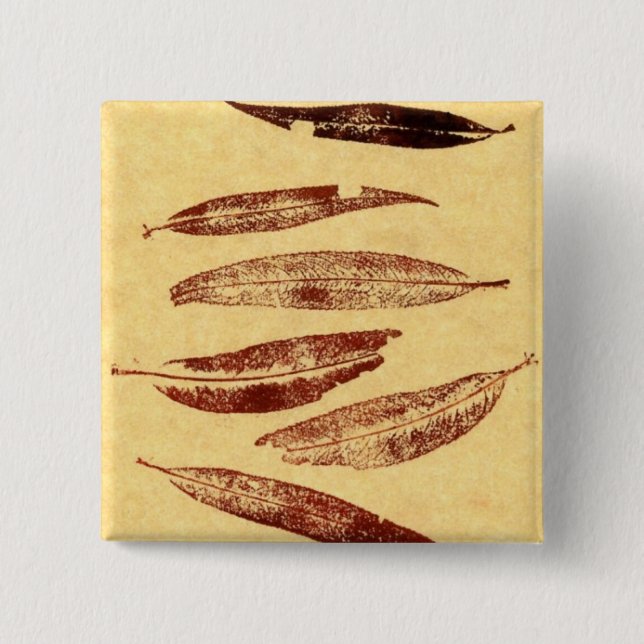 Schaltfläche "Leaf Nature Prints" Button (Vorderseite)