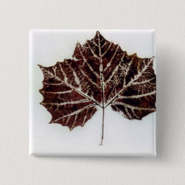 Schaltfläche "Leaf Nature Prints" Button (Vorderseite)