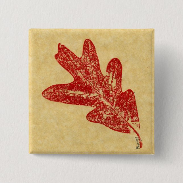 Schaltfläche "Leaf Nature Prints" Button (Vorderseite)