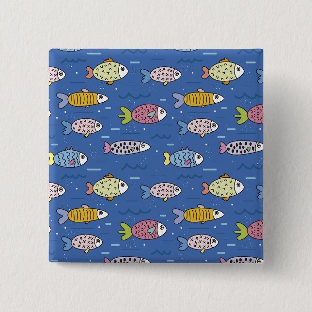 Schaltfläche "Leben im Meer" Button (Vorderseite)