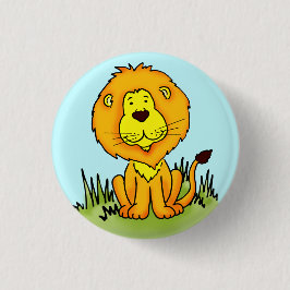 Schaltfläche Leo Lion süße Tier Button