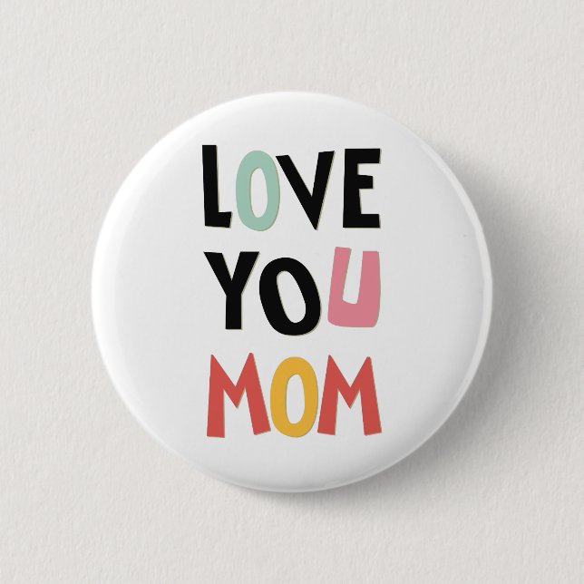 Schaltfläche "Liebe - Mama" Button (Vorderseite)