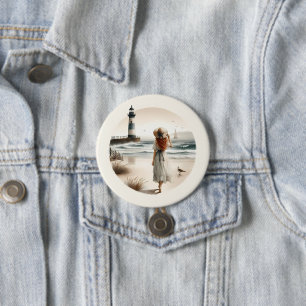 Schaltfläche "Lighthouse Stroll" am Meer Button