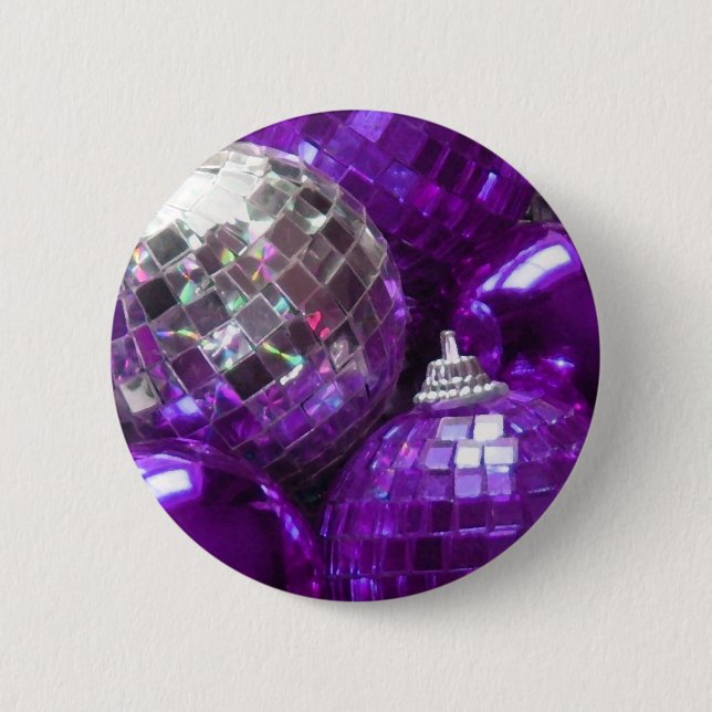 Schaltfläche "lila Baubles" Button (Vorderseite)
