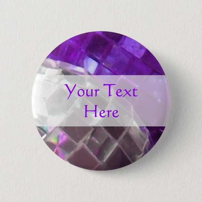 Schaltfläche "lila Baubles" Button (Vorderseite)