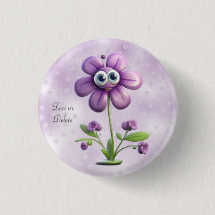 Schaltfläche "lila Blume" Button