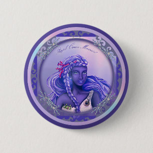 Schaltfläche "lila Ocean Mermaid" Button