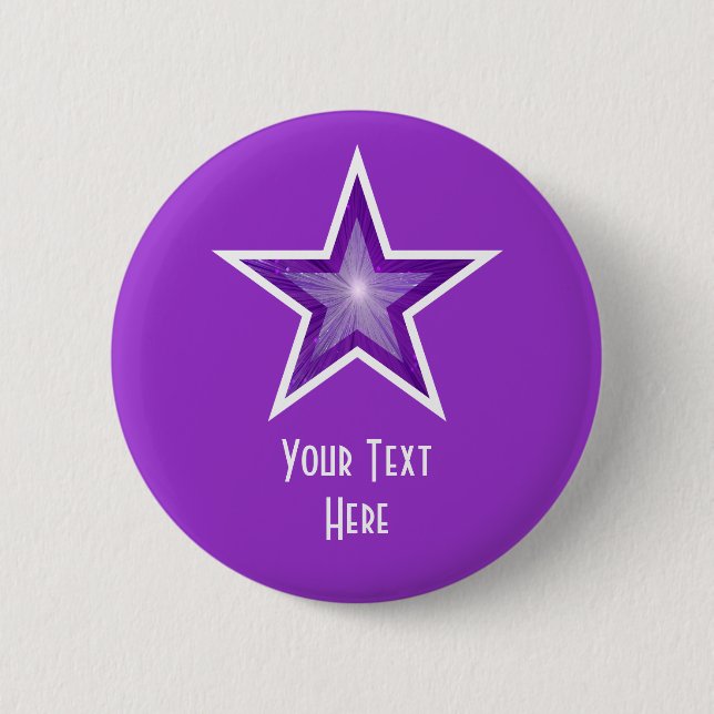 Schaltfläche "lila Stern" lila Button (Vorderseite)