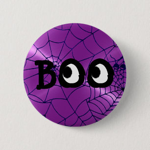Schaltfläche "lila und schwarze Halloween-Boyeball Button