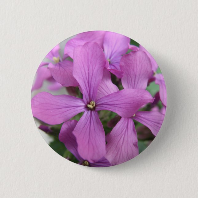 Schaltfläche "lila Wildblumen" Button (Vorderseite)