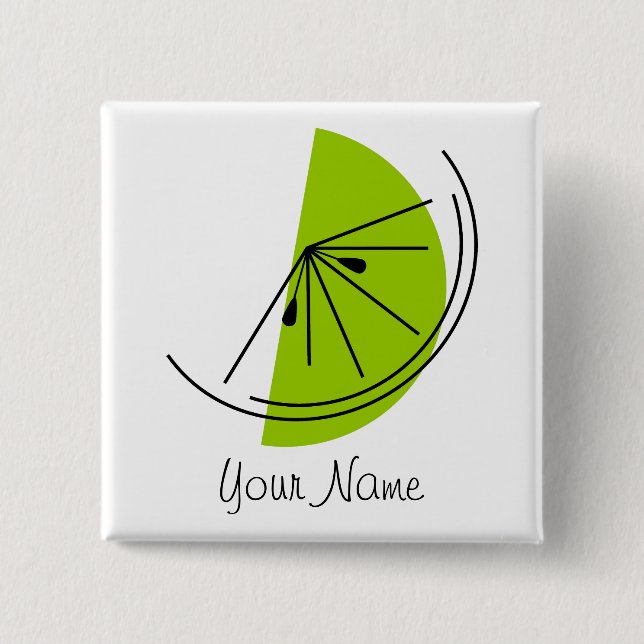 Schaltfläche "Limoner Name" von Citrus Button (Vorderseite)