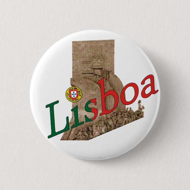 Schaltfläche Lissabon - Portugal Button (Vorderseite)
