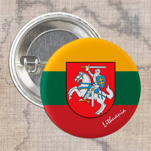 Schaltfläche Litauen, Patrioten litauische Flaggen Button