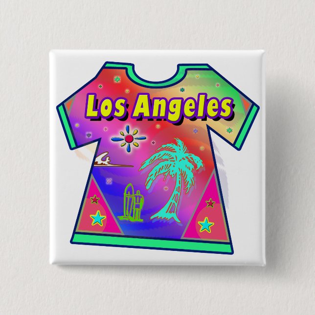 Schaltfläche "Los Angeles Vivid 3" Button (Vorderseite)