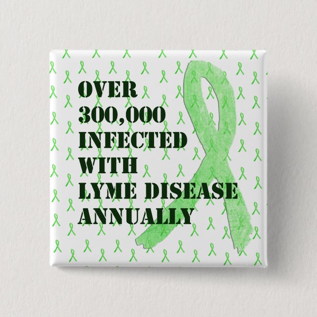 Schaltfläche "Lyme Disease Awareness Ribbons" Button (Vorderseite)