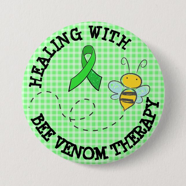 Schaltfläche "Lymies für die Bienenvenom-Therapie" Button (Vorderseite)