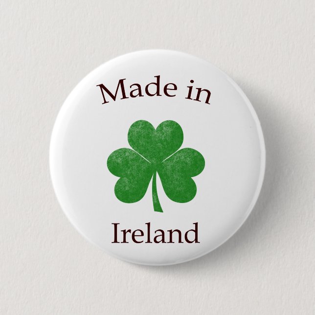 Schaltfläche Made in Ireland Button (Vorderseite)
