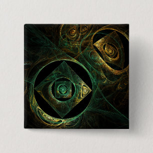 Schaltfläche "Magische Vibrationen Abstrakte Kunst Button