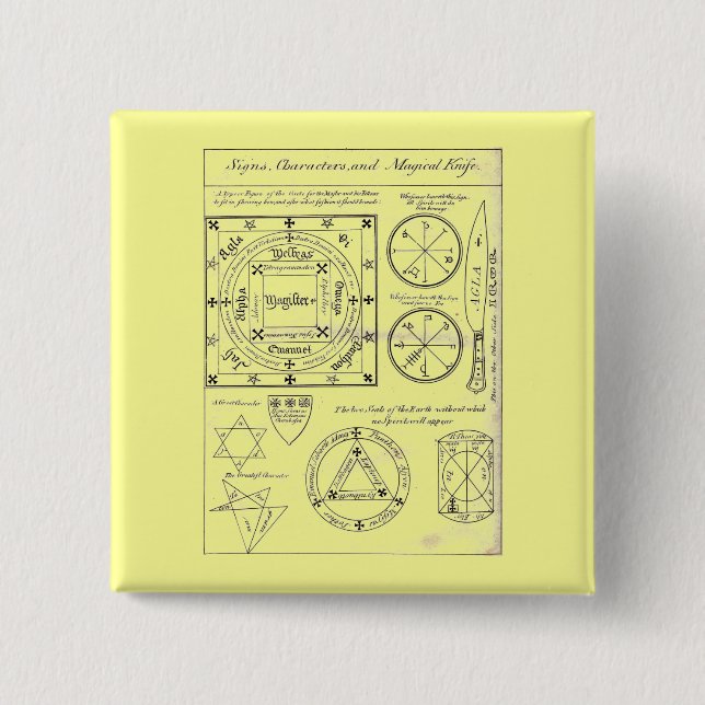 Schaltfläche magische Zeichen Button (Vorderseite)