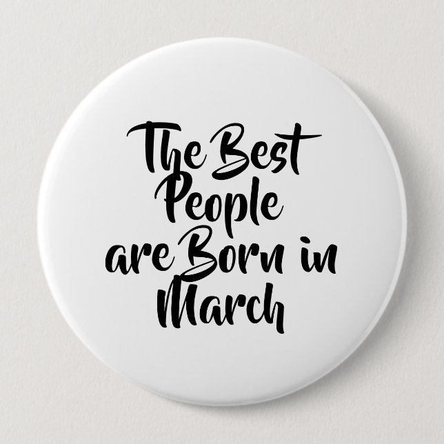 Schaltfläche "März" Geburtstag Button (Vorderseite)