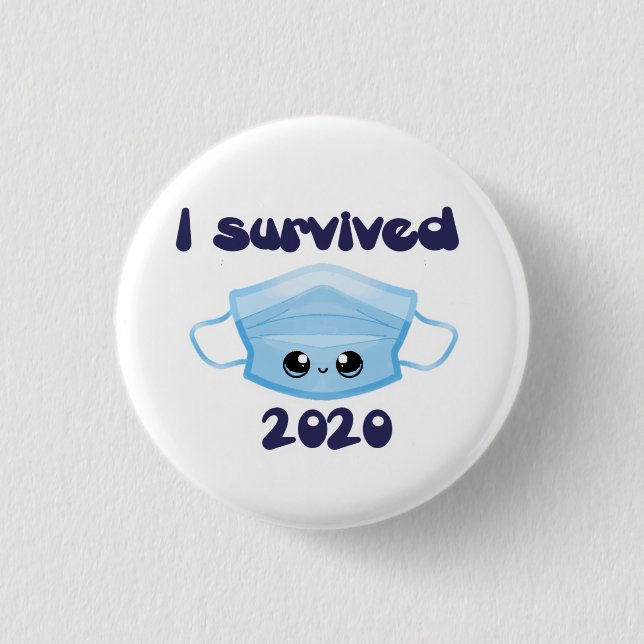 Schaltfläche "Maske 2020 überlebt" Button (Vorderseite)