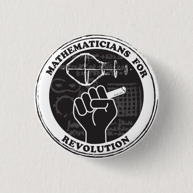 Schaltfläche "Mathematiker für Revolution" Button (Vorderseite)