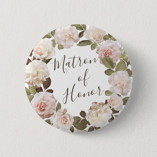 Schaltfläche "Matron of Honour" für Vintage franzö Button (Vorderseite)