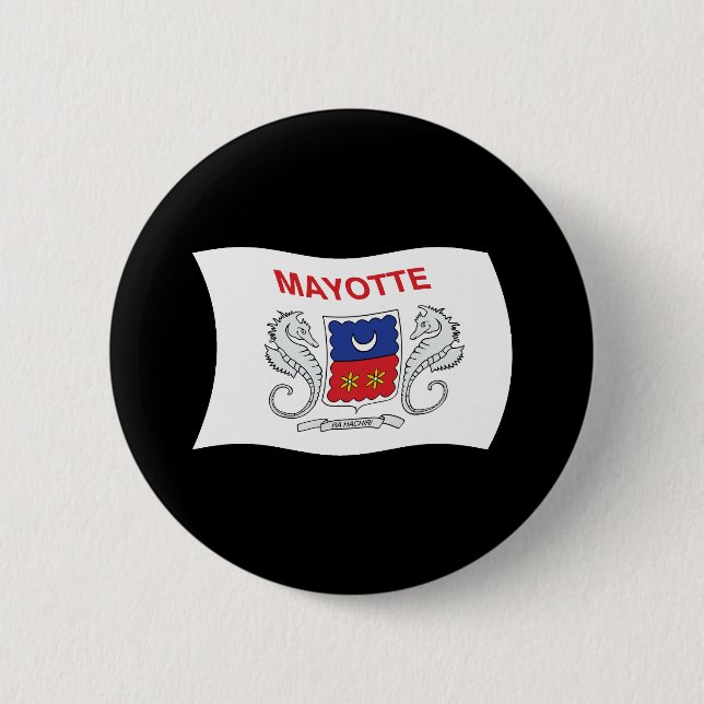 Schaltfläche "Mayotte Flag" Button (Vorderseite)