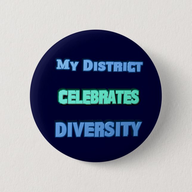 Schaltfläche "Mein District Celebrates Diversity" Button (Vorderseite)