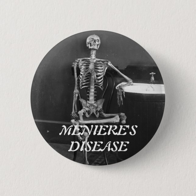 Schaltfläche Menieres Skelett Button (Vorderseite)