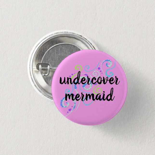 Schaltfläche "Mermaid Bubbly Wirbel" Button (Vorne & Hinten)