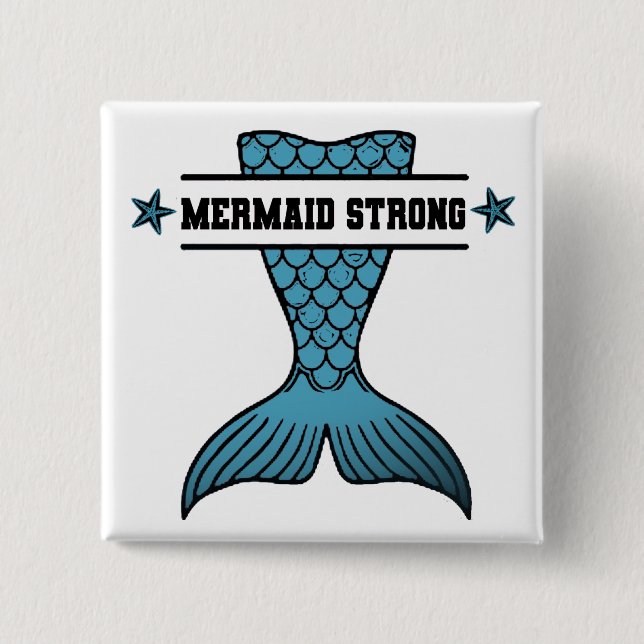Schaltfläche Mermaid Strong Button (Vorderseite)
