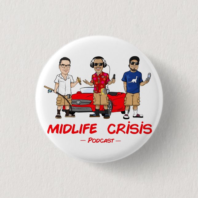 Schaltfläche "Midlife Crisis" Button (Vorderseite)