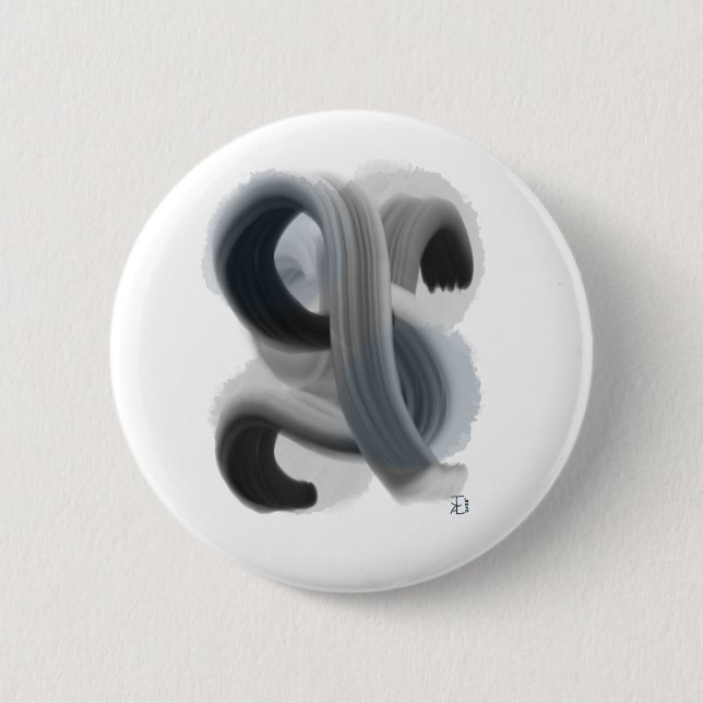 Schaltfläche "Minimalistische Abstrakte Artwork" Button (Vorderseite)