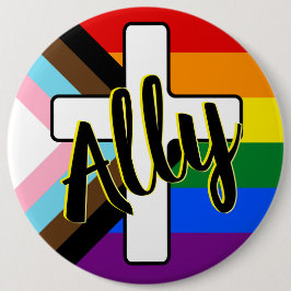 Schaltfläche "Mit dem Progress-Pride-Flag überspri Button