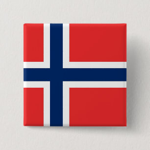 Schaltfläche mit der Flagge Norwegens Button
