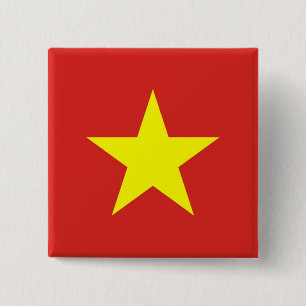 Schaltfläche mit Flagge in Vietnam Button