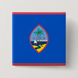 Schaltfläche mit Flagge von Guam Button