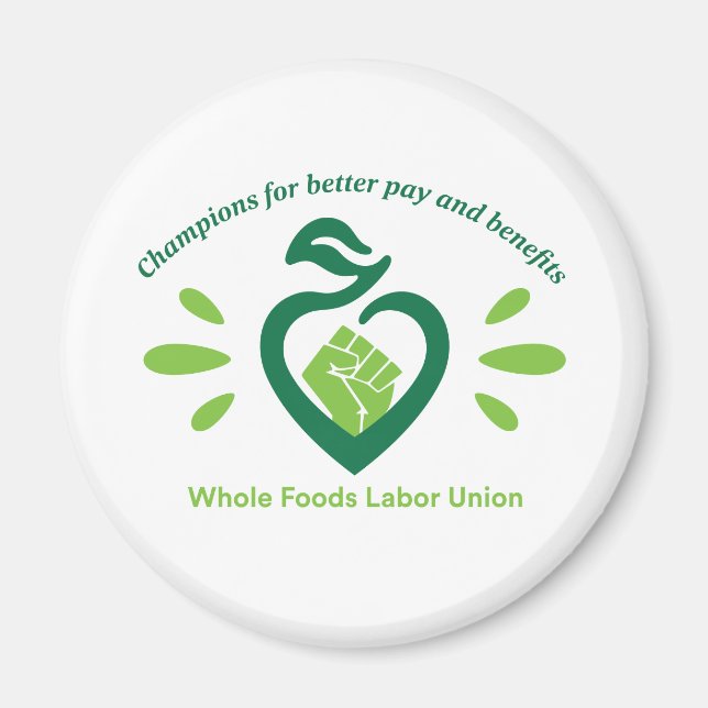 Schaltfläche mit Text Magnet (Vorne)