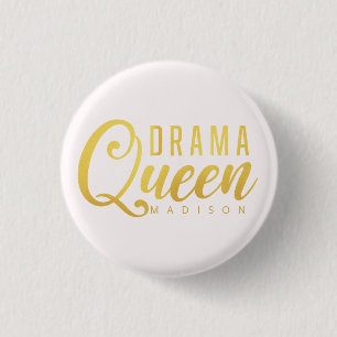 Schaltfläche "Modern Drama Queen Name Pink Text" Button
