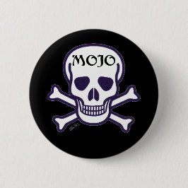 Schaltfläche Mojo Skull Schwarz Button